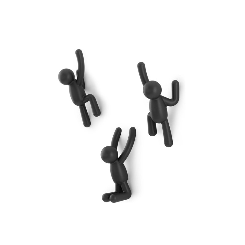 Plastic Wall Mounted Required 3 - Hook Coat Rack