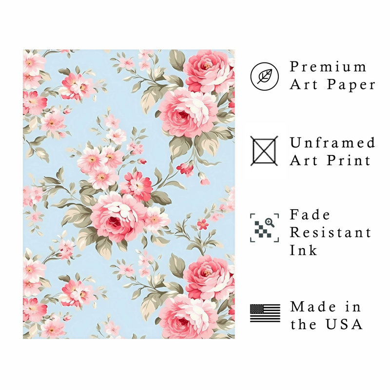 Floral Elegance XII Unframed Art Print, 7" H x 5" W