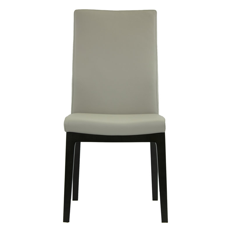 Chaise de salle à manger en cuir Radhia (ensemble de 2)