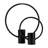 Set of 2 Metal Decorative Ring Candle Holders Contemporary Abstract Black Aluminum Ring Candle