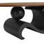 Élégante table basse gigogne 2 pièces noire, tables ovales et rondes, base en métal robuste, industriel facile à installer, ronde, pièce, conception de bout, salon, cadre stable, coussins réglables