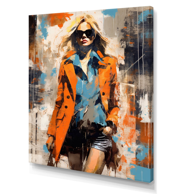 «Fashionable Blonde II», reproduction sur toile, Toile tendue, H 20 po x l 12 po x P 1 po