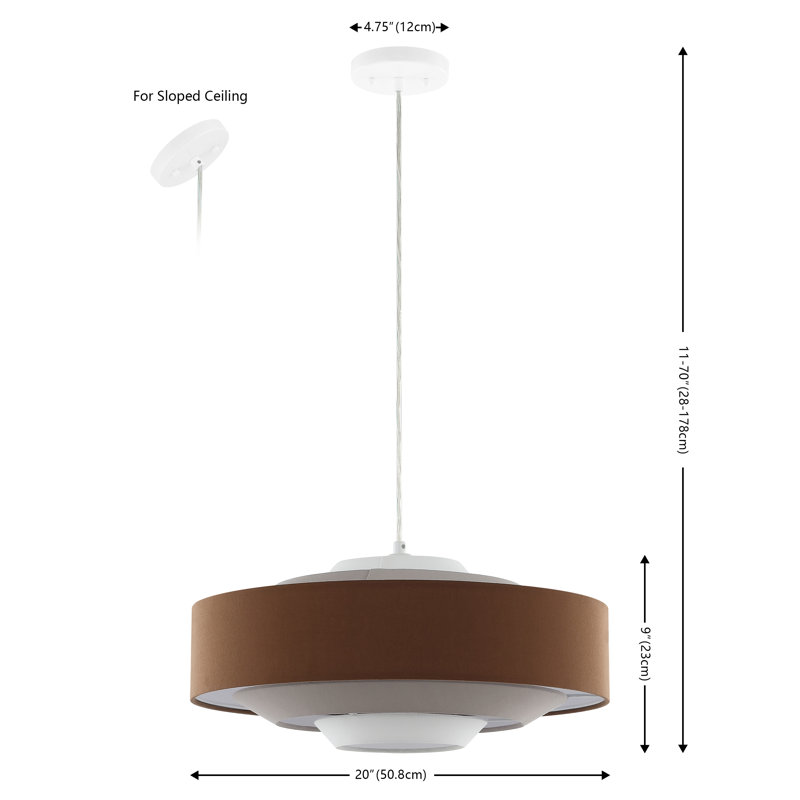 Bisi Single Light Iron Dimmable Pendant