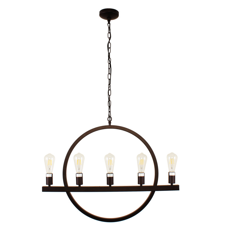 Redner 5 - Light Oil Rubbed Bronze Kitchen Island Pendant