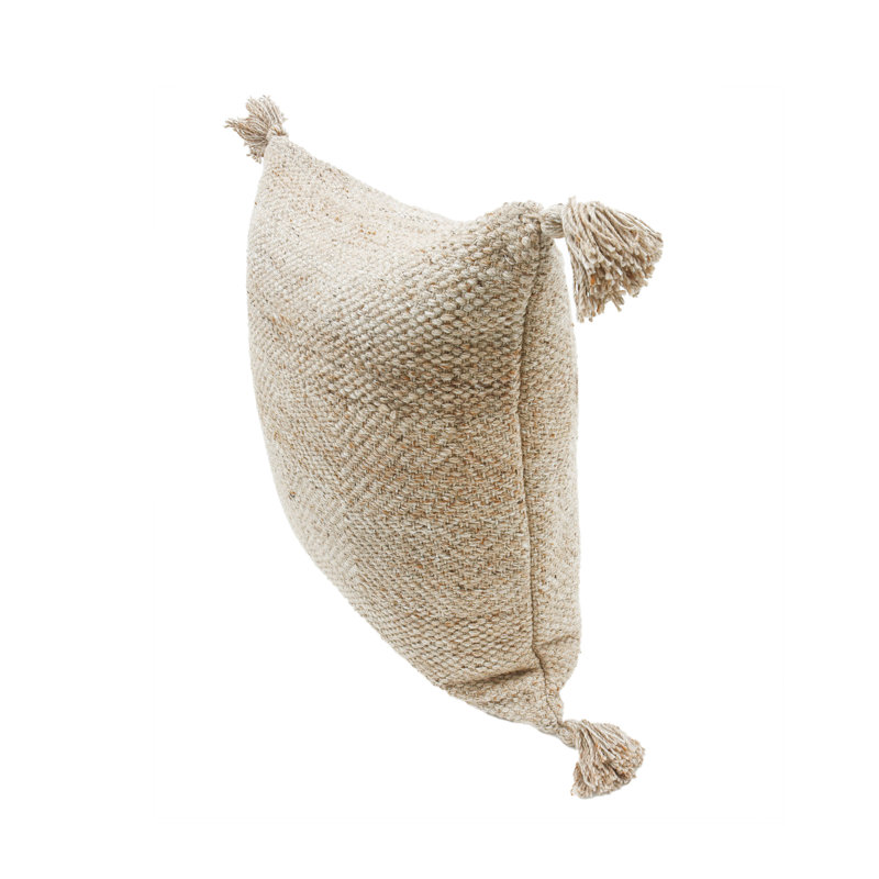 Housse et insert d'oreiller intérieur / extérieur en polyester Sierra, Naturel, Carré, 20 po x 20 po