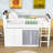 Loft Bed with Cabinet, Wardrobe and LED-1674337241-1674337242