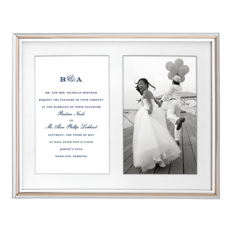 Rosy Glow Metal Silver Plated Picture Frame