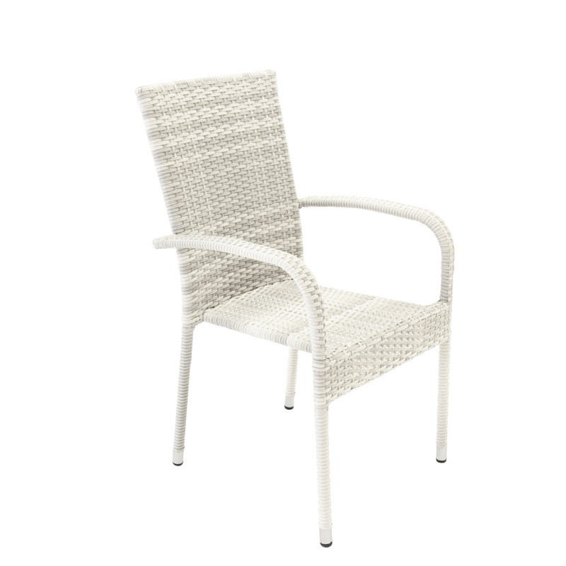 Newson Stacking Patio Dining Armchair with Cushion