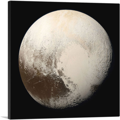 Planète Pluton, neuvième planète du soleil - reproduction de photo sur toile tendue