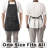 2 Pack Adjustable Bib Apron With 2 Pockets Chef Cooking,Black/Brown Stripes