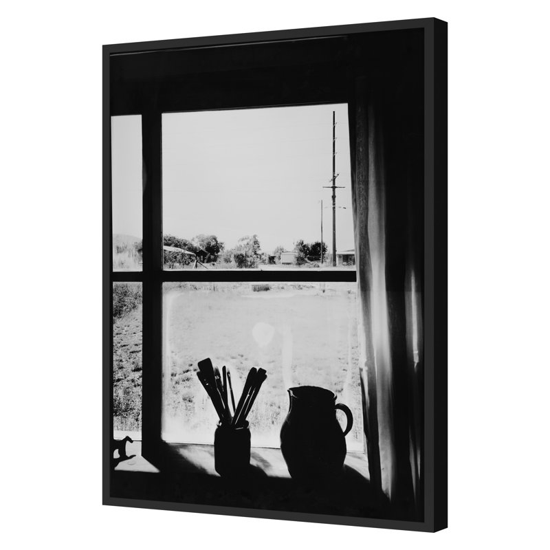 Window Gazes 36 Print, Black, 26" H x 18" W