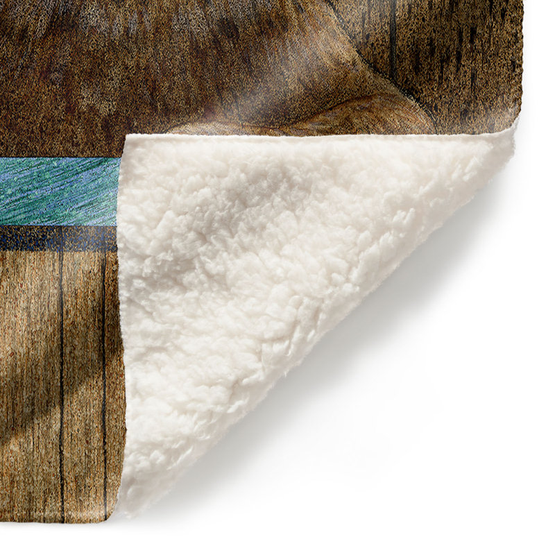 Hand Woven Throw Blanket, 51" W x 60" L