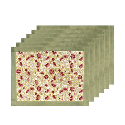 Meadows 100% Cotton Rectangle Placemats