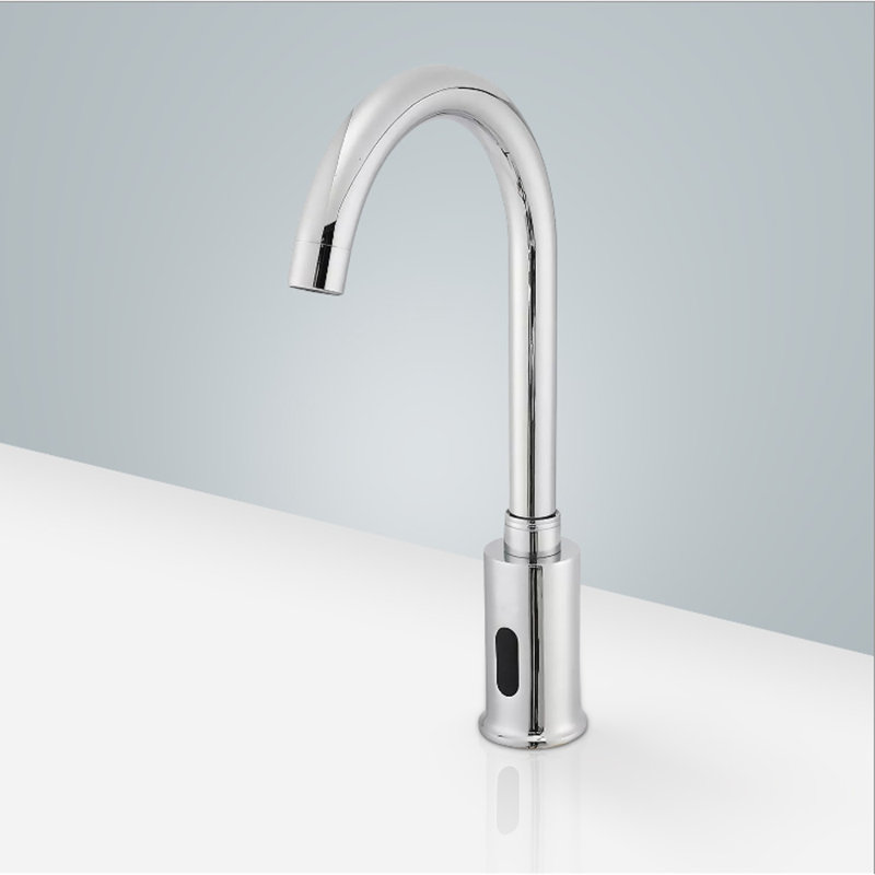 St. Gallen Chrome Touchless Commercial Motion Sensor Faucet Soap Dispenser