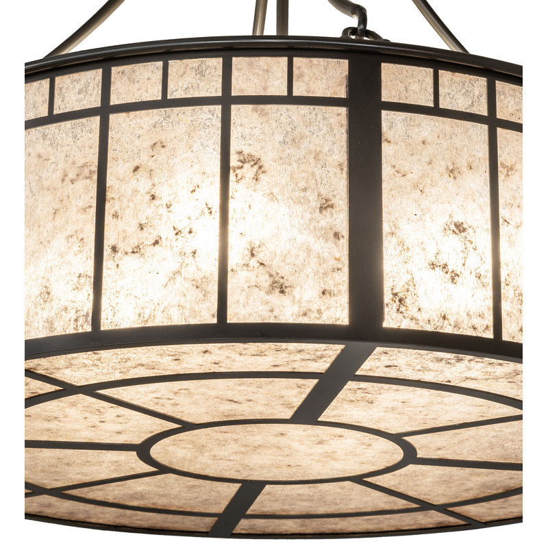 24" Wide Glendale Mission Inverted Pendant