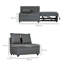 Nedo Single 98cm Upholstered Futon And Mattress