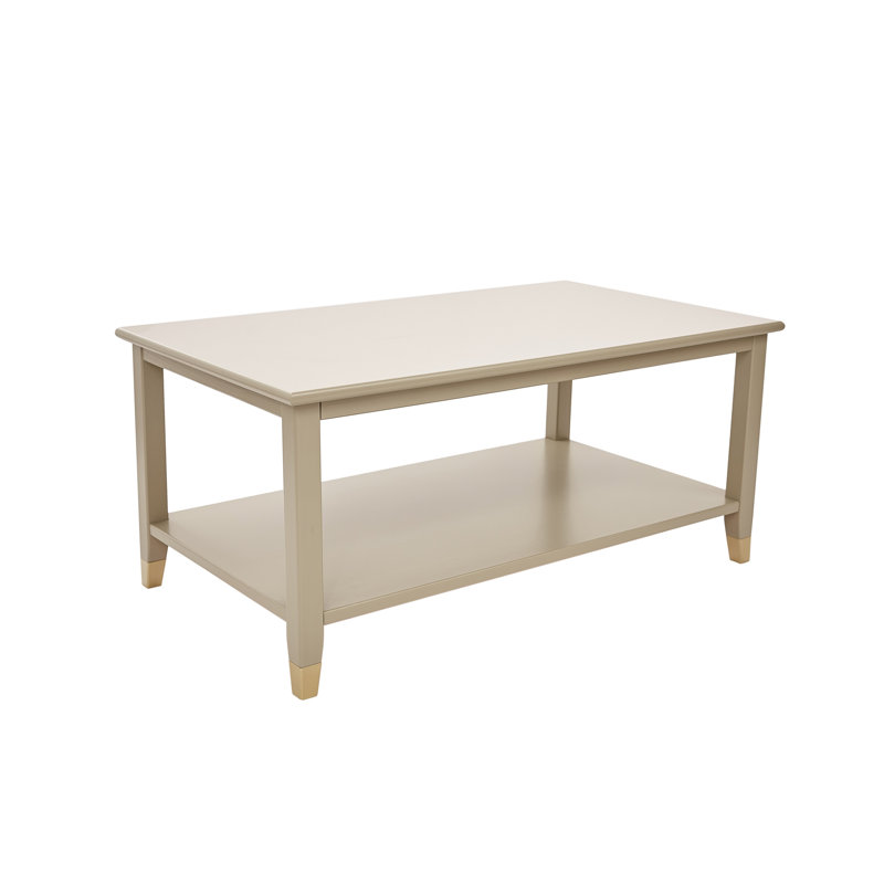 Athina Frame Coffee Table with Storage, Clay, Clay