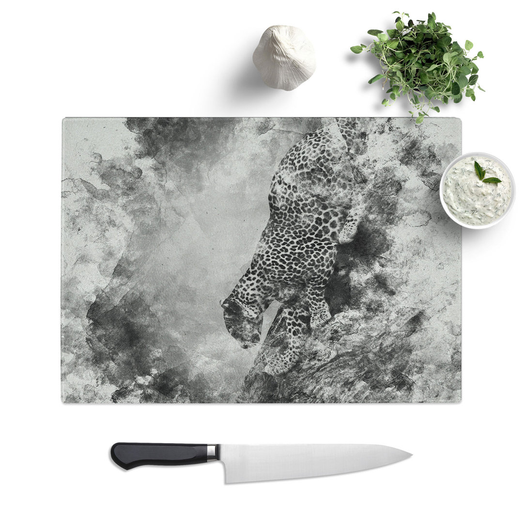 Leopard Vol.5 Watercolour Chopping Board
