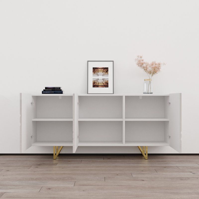 Watchet 63" Sideboard with Matte Finish, White