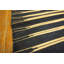 Small Scatter Size Antique Blue White Stripe Pattern Cotton Dhurrie Kilim Rug
