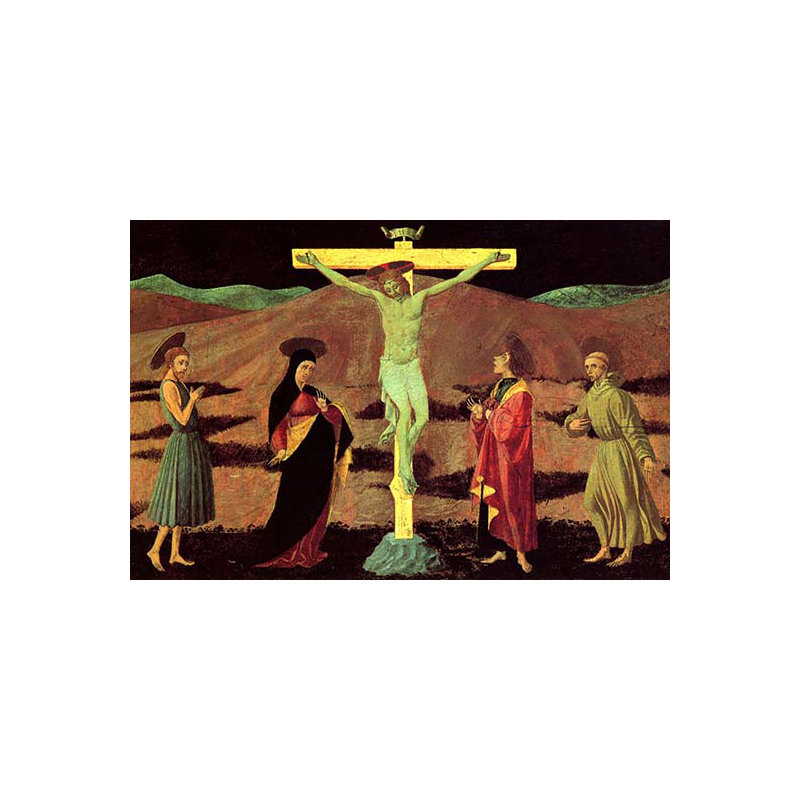 Christ à la croix - Impression, H 44 po x l 66 po x P 1,5 po
