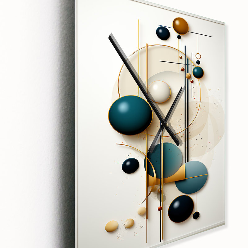 Horloge murale abstraite Sweet Sweet Serenity, H 32 po x l 16 po x P 1 po