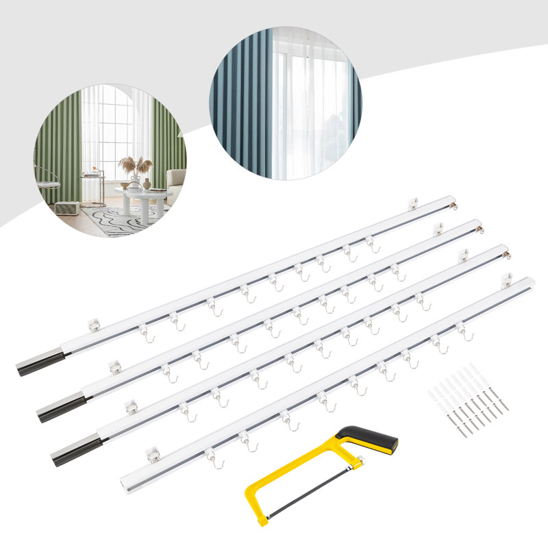 Mackenlie Stainless Steel 108'' to 144'' Curtain Track/Rail