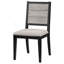 Chaise d'appoint de salle à manger rembourrée en gris et noir Dutchie (ensemble de 2)