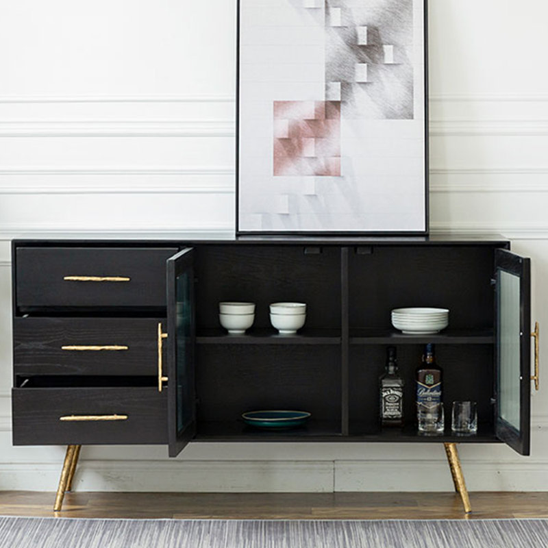 Casier de luxe rétro tout en bois massif