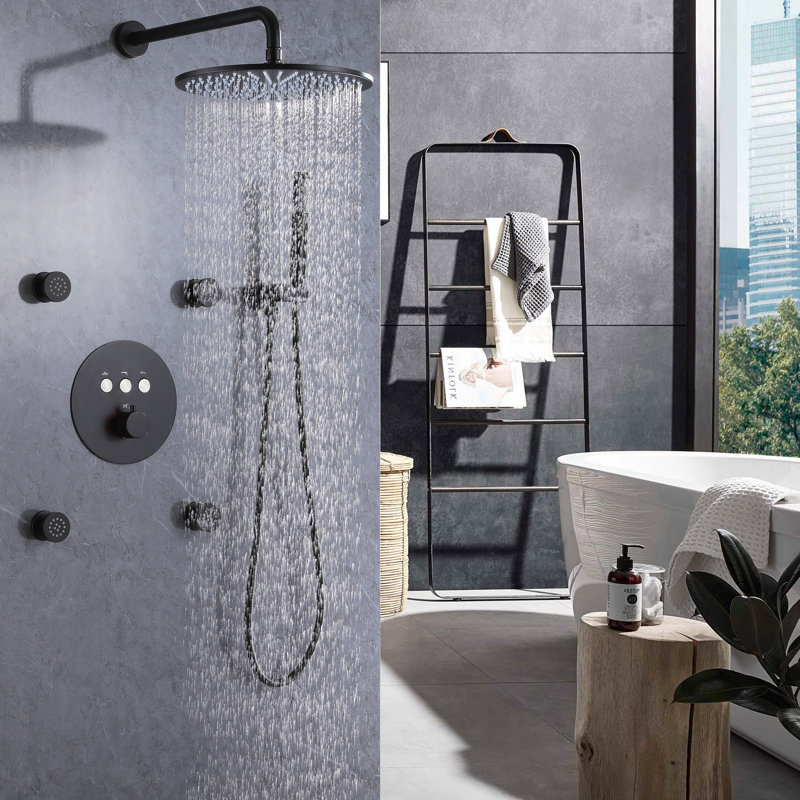 Thermostatic All-In-One Kit with Rough in-Valve