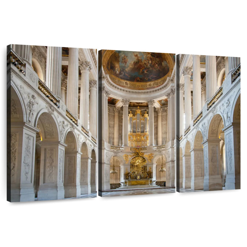 Royal Chapel At Versailles, 20" H x 33" W