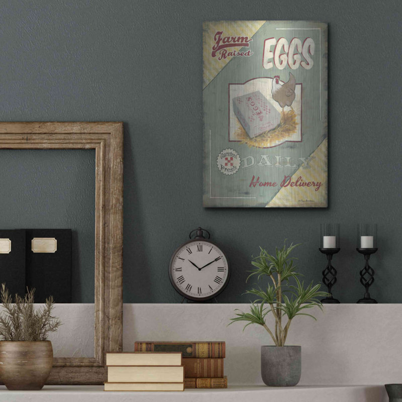 «Farm Raised Eggs» par Pam Britton, H 16 po x l 12 po