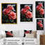 Art mural rétro rose rouge Reson I - Roses-656589023-622875523