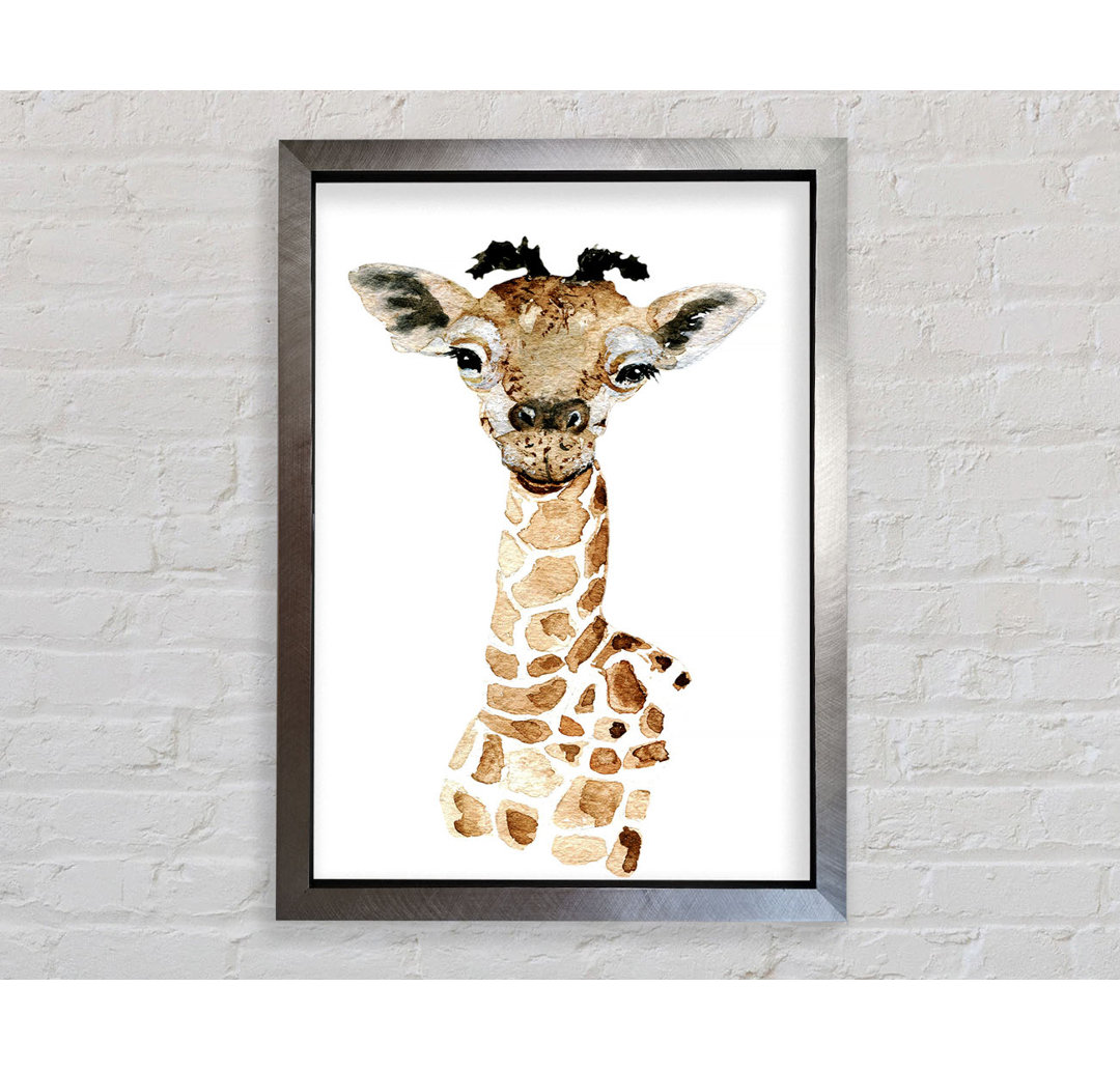 Giraffe Beauty - Einzelner Bilderrahmen Kunstdrucke