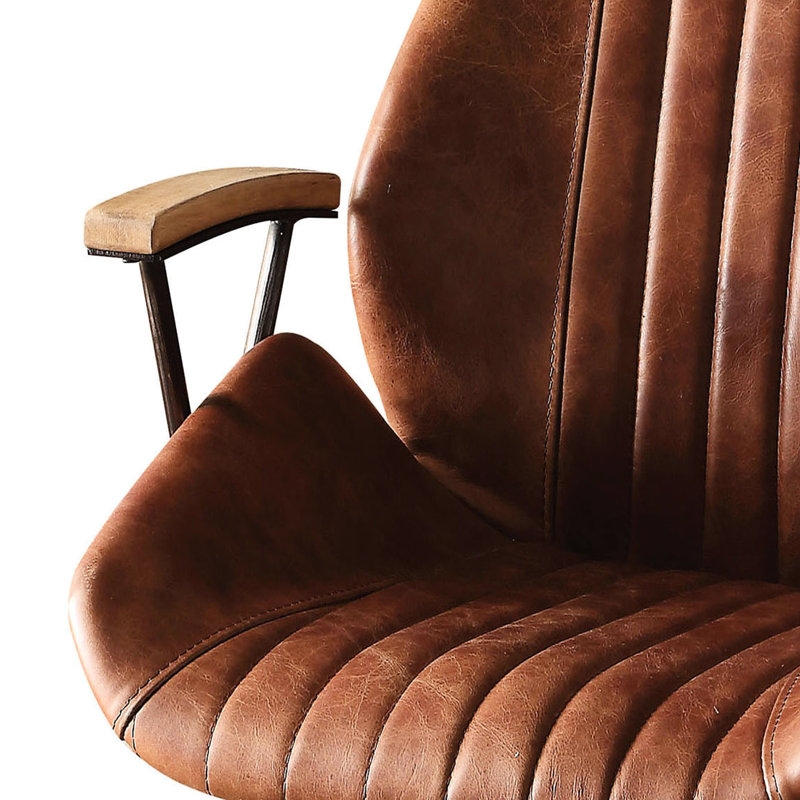 Chaise de bureau en cuir Hamilton