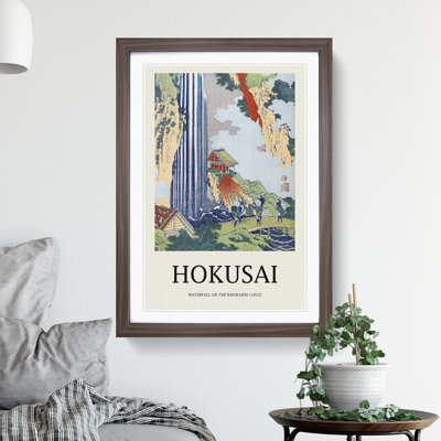 The Waterfall in Ono on the Kisokai Road by Katsushika Hokusai - Picture Frame Painting