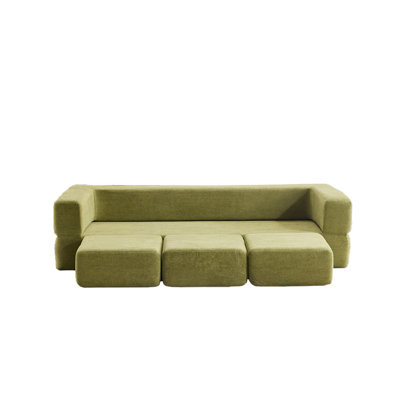 Canapé-lit modulaire Boneless avec 3 repose-pieds