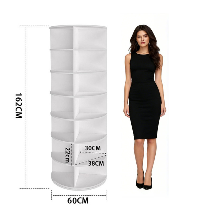 7 Tier Rotating Shoe Rack Tower