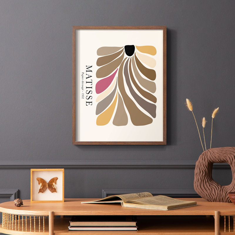 Matisse CCL, reproduction encadrée - bois massif, Brun, H 28 po x l 22 po