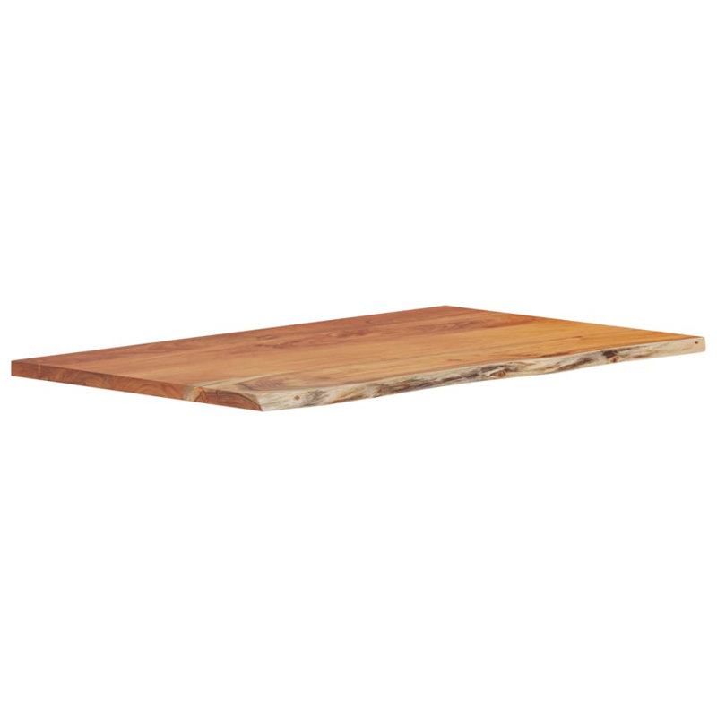 110cm Solid Acacia Wood With A Natural Finish Bathroom Vanity Top