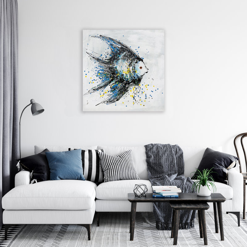 " Fish ", 40" H x 40" W x 1.5" D