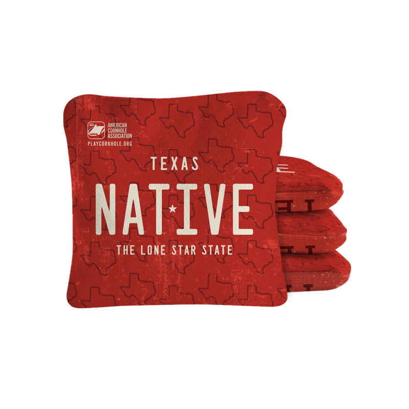 Sacs de cornhole Texas Native Synergy Pro, Rouge