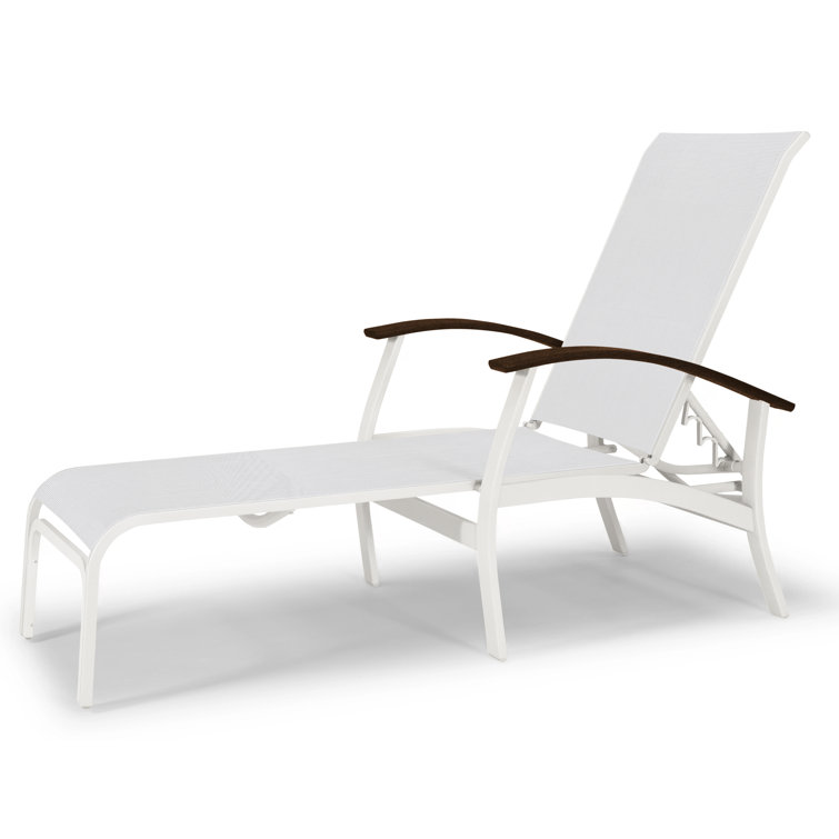 Askar Outdoor Rust-Resistant Metal Chaise Lounge
