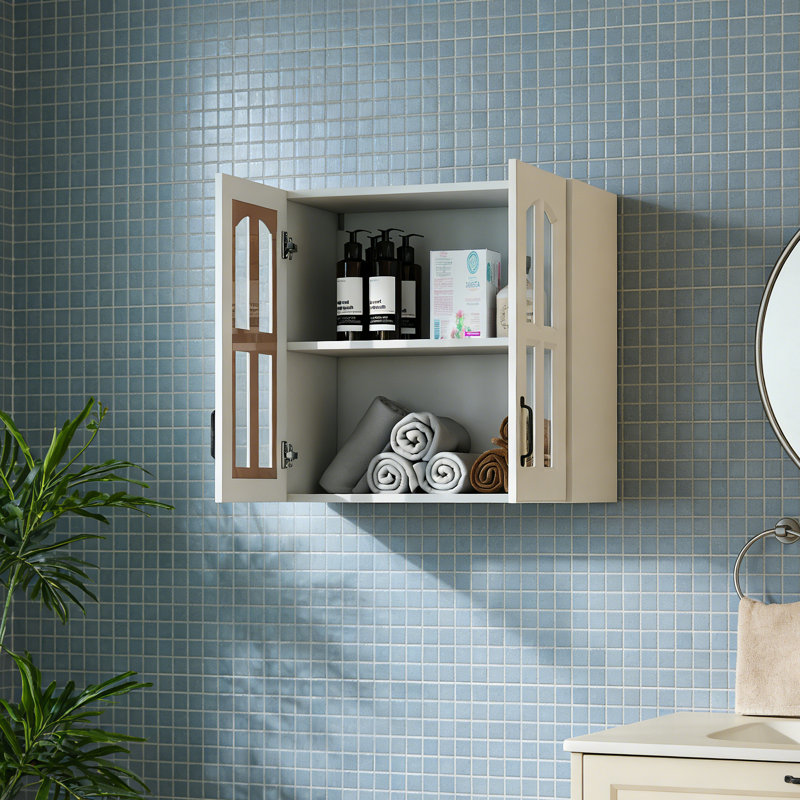 Wall-Mounted Bathroom Cabinet with Shelves