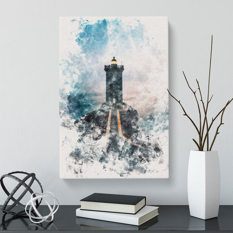 Lighthouse In Le Conquet France - Wrapped Canvas, 60cm H x 40cm W x 3cm D