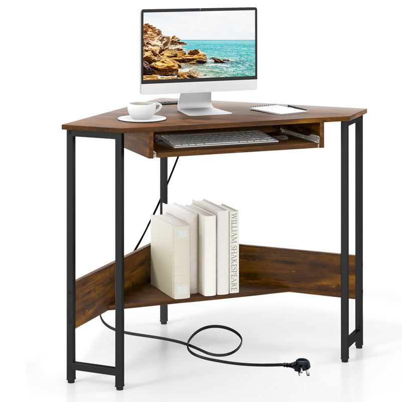 Metal Base Computer Desk