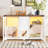 Cat litter box hosue With LED Light, Stairs and Cat Scratching Post