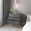 Commode Fraser, gris mat / macadamia