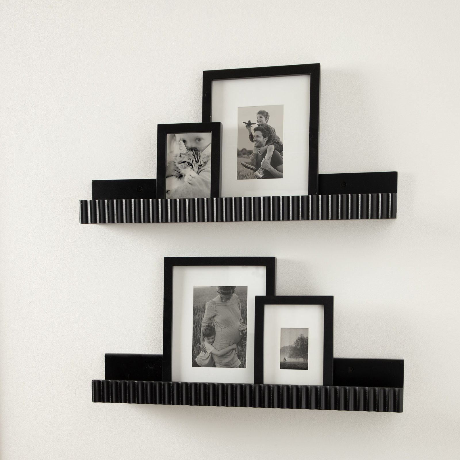 Trudie 24" Floating Shelf, Black