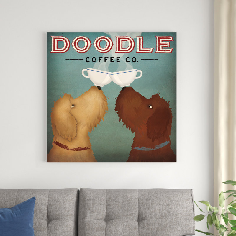 Doodle Coffee Double I, H 36 po x l 36 po